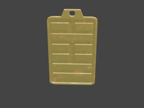 Yijing hexagram 60 pendant Modelo 3D