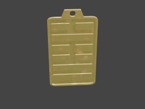 Yijing hexagram 60 pendant Modelo 3D
