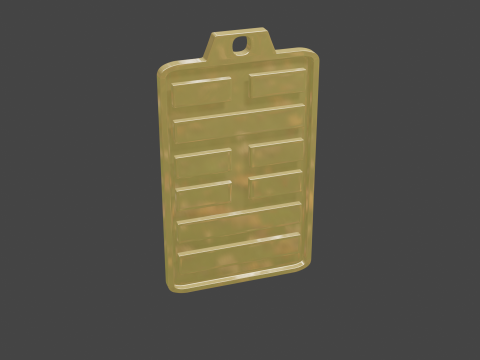 Yijing hexagram 60 pendant Modelo 3D