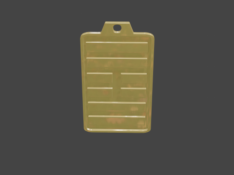 Yijing hexagram 61 pendant 3D-Modell