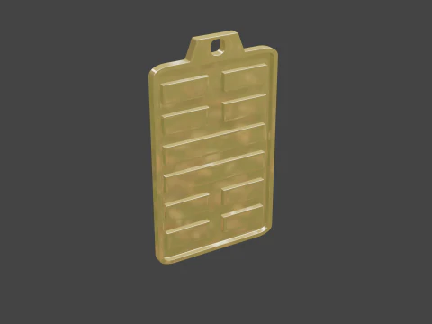 Yijing hexagram 62 pendant 3D Model