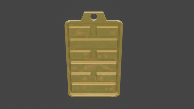Yijing hexagram 63 pendant 3D Model .c4d .max .obj .3ds .fbx .stl .blend 