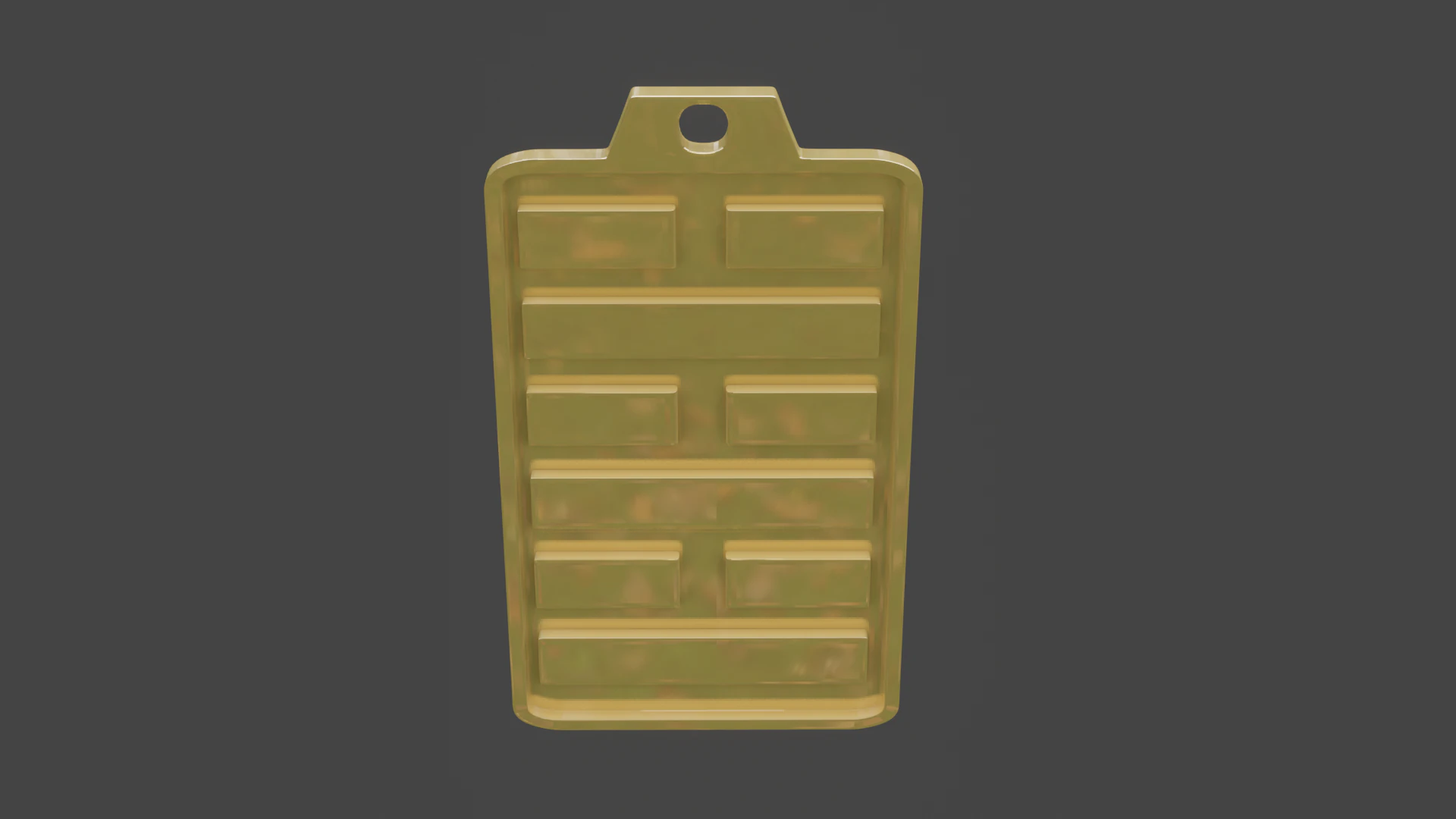 Yijing hexagram 63 pendant 3D Model .c4d .max .obj .3ds .fbx .stl .blend