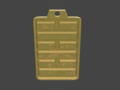 Yijing hexagram 63 pendant Modèle 3D