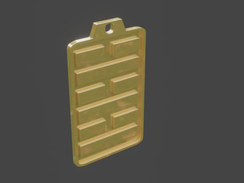 Yijing hexagram 63 pendant 3D Model