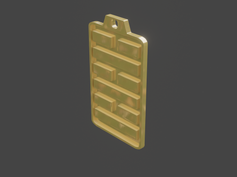 Yijing hexagram 63 pendant 3D Model