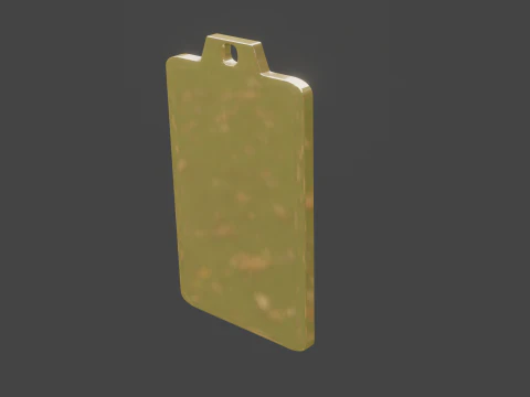 Yijing hexagram 63 pendant 3D Model