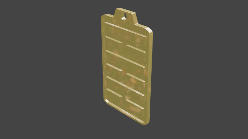 Yijing hexagram 64 pendant 3D 모델 .c4d .max .obj .3ds .fbx .stl .blend 