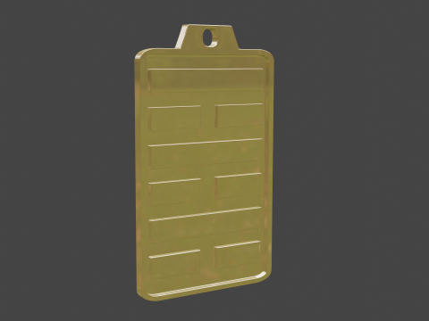 Yijing hexagram 64 pendant 3D 모델