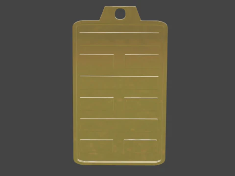 Yijing hexagram 64 pendant 3D Model