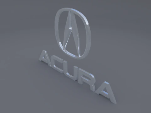 Acura logo 3D Model
