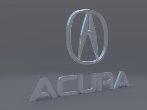Acura logo 3D Модель