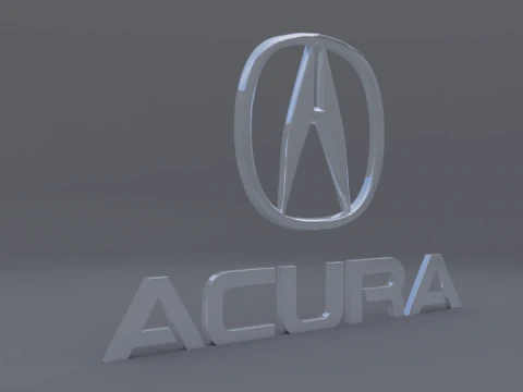 Acura logo 3D Model