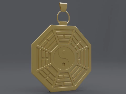 Pingente bagua Modelo 3D