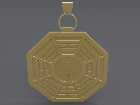 Bagua pendant 3D Model