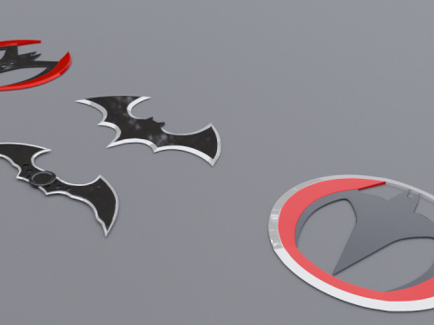 Batman batarang set 3D-Modell