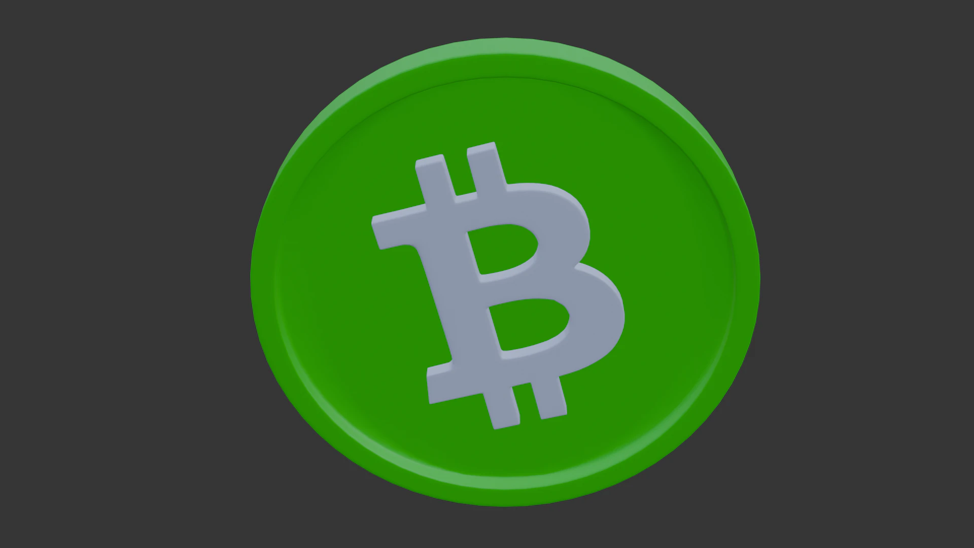 Bitcoin cash logo 3D Model .c4d .max .obj .3ds .fbx .stl .blend 