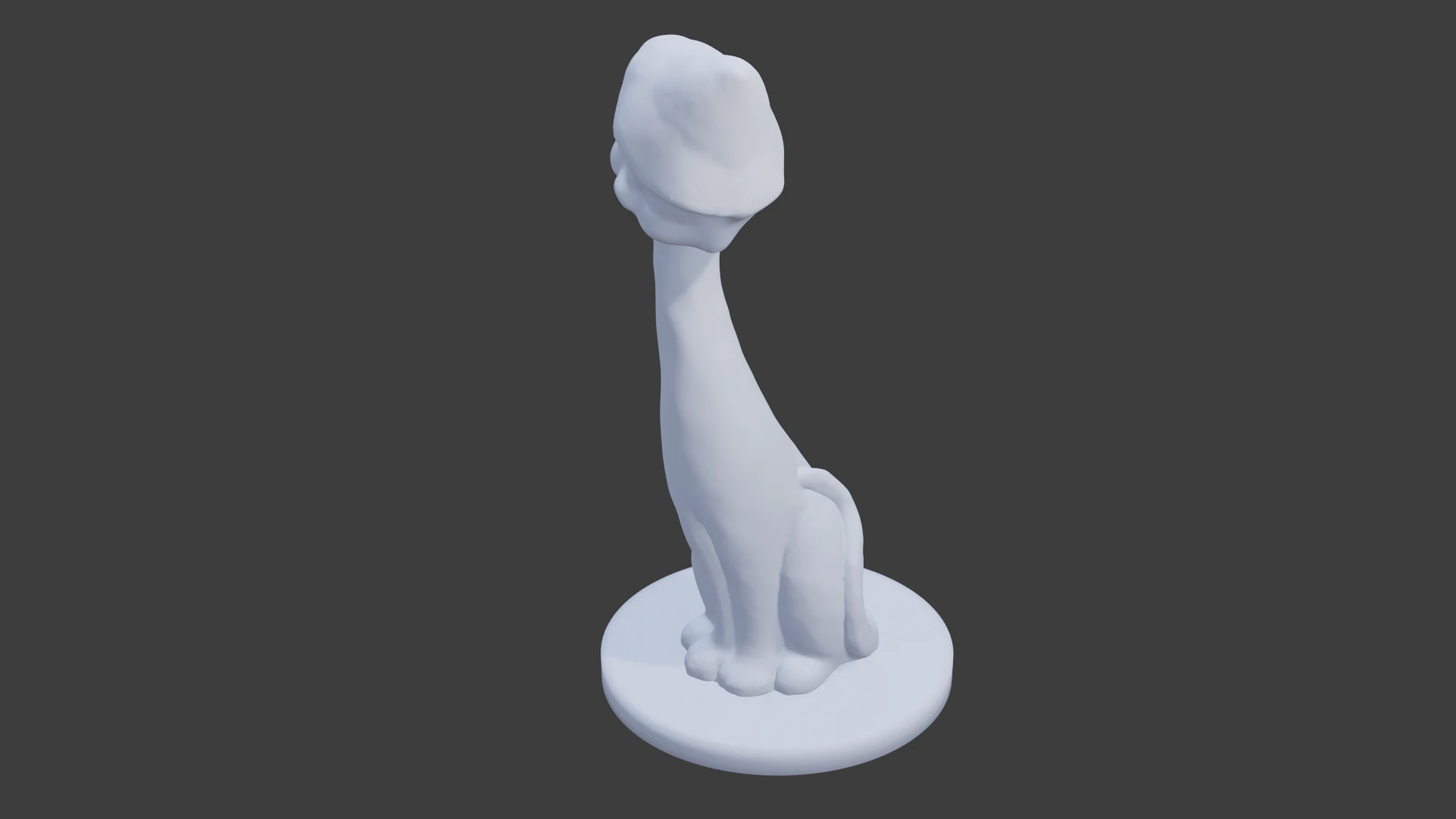 Cat ornament 3D Model .c4d .max .obj .3ds .fbx .stl .blend 