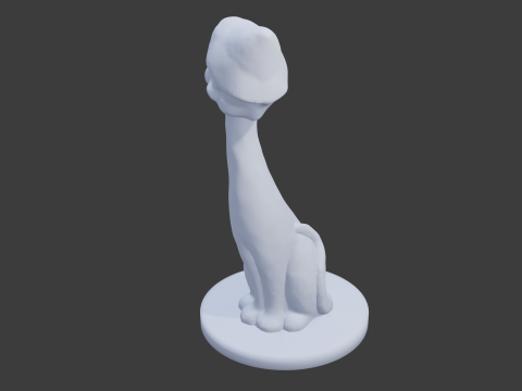 Cat ornament 3D-Modell