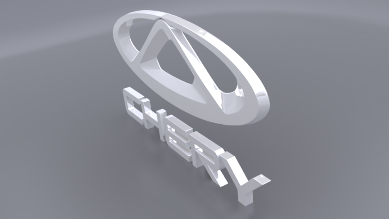 Chery logo 3D 모델 .c4d .max .obj .3ds .fbx .stl .blend