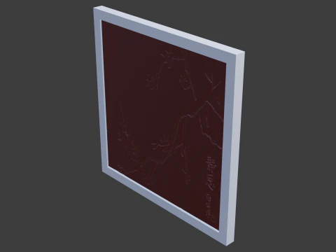 Chinese drawing calligraphy 3D Model