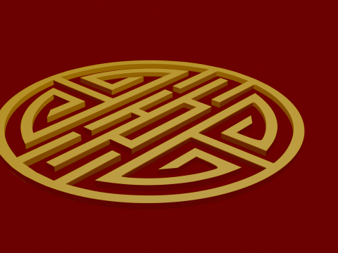 Chinese ornament 3D-Modell