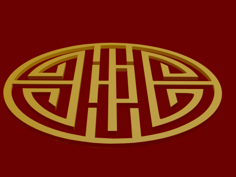 Chinese ornament 3D Модель