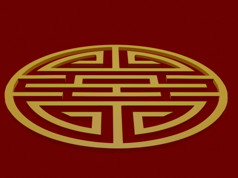 Chinese ornament 3D Модель