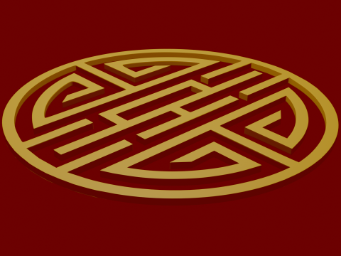 Chinese ornament 3D Модель