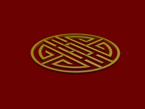 Chinese ornament 3D Модель
