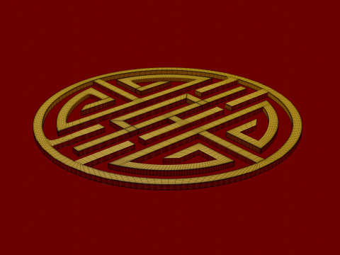Chinese ornament 3D Модель