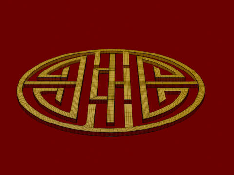 Chinese ornament 3D Модель