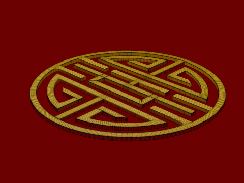 Chinese ornament 3D Модель