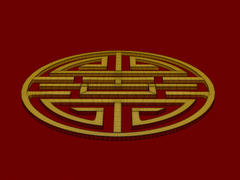 Chinese ornament 3D Модель