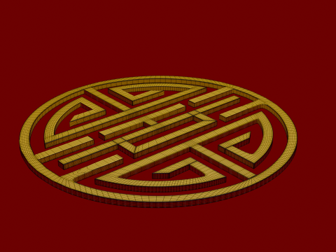 Chinese ornament 3D Модель