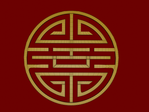 Chinese ornament 3D Модель