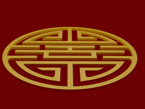 Chinese ornament 3D Модель