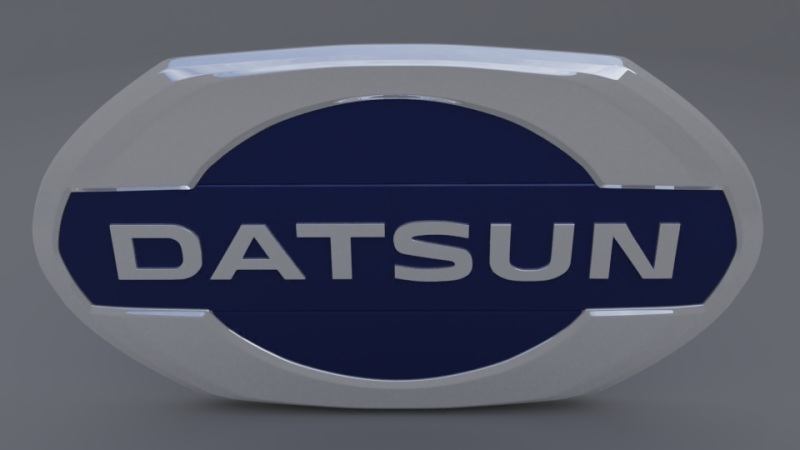 Datsun logo 3D Model .c4d .max .obj .3ds .fbx .stl .blend 