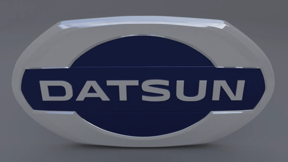 Datsun logo 3D Model .c4d .max .obj .3ds .fbx .stl .blend 