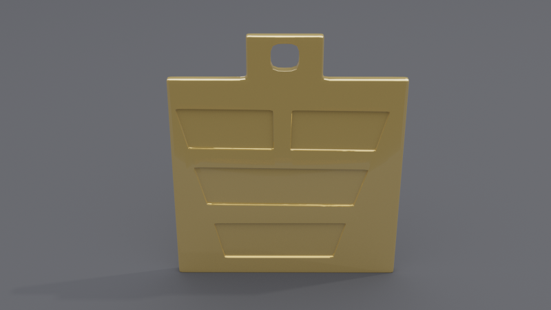 Dui trigram pendant Modelo 3D .c4d .max .obj .3ds .fbx .stl .blend 