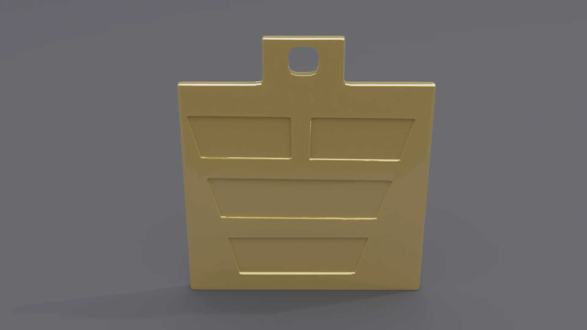 Dui trigram pendant 3D Model .c4d .max .obj .3ds .fbx .stl .blend 