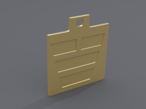 Dui trigram pendant Modelo 3D