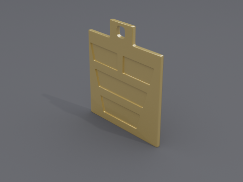 Dui trigram pendant Modelo 3D