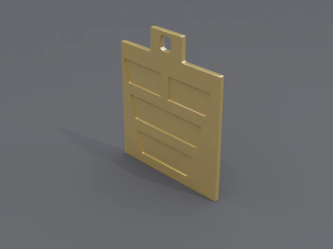 Dui trigram pendant 3D Model