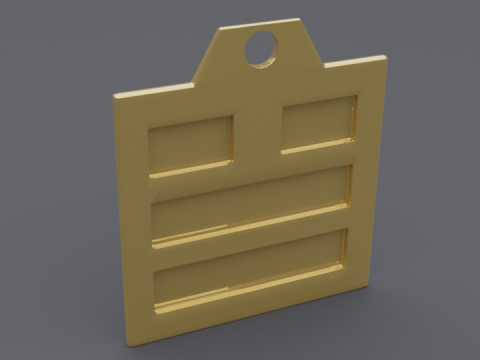 Dui trigram pendant mk2 3D-Modell