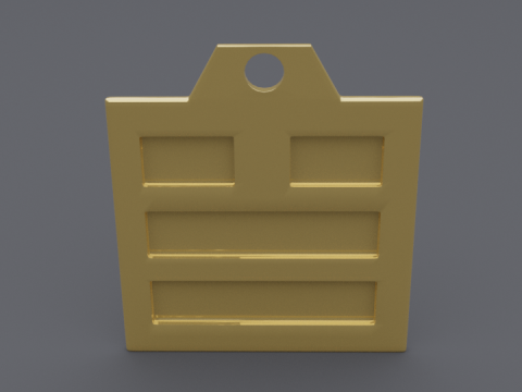 Dui trigram pendant mk2 Model 3D