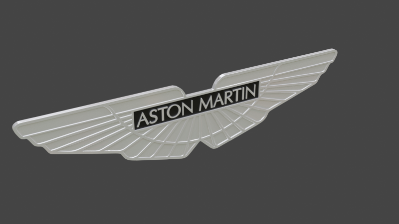 Aston martin logo Model 3D .c4d .max .obj .3ds .fbx .stl .blend