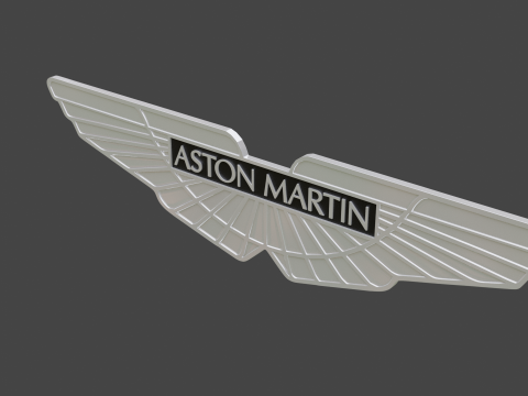 Aston martin logo Model 3D
