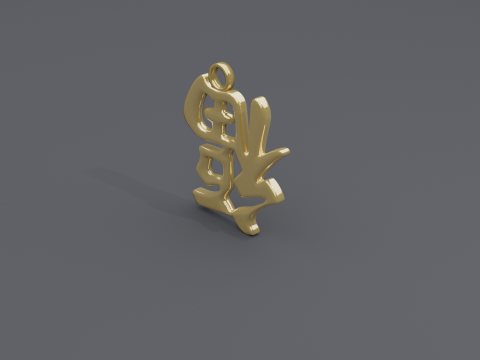 Fu dao pendant 3D 모델
