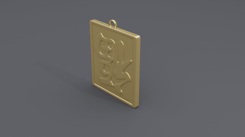 Fu dao pendant 2 3D-Modell .c4d .max .obj .3ds .fbx .stl .blend 